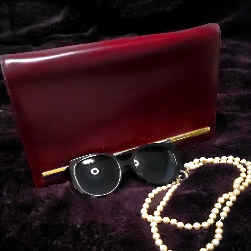 Christian Dior Burgundy Clutch/Bag